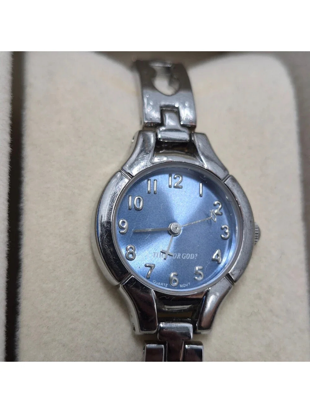 Spiritual Watches Time For God Blue Dial Watch
